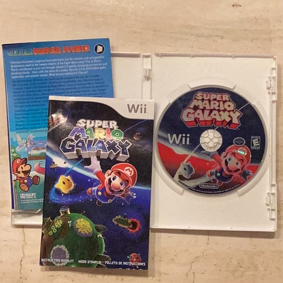 Super Mario Galaxy Nintendo Wii Game Complete CIB - Picture 3 of 6